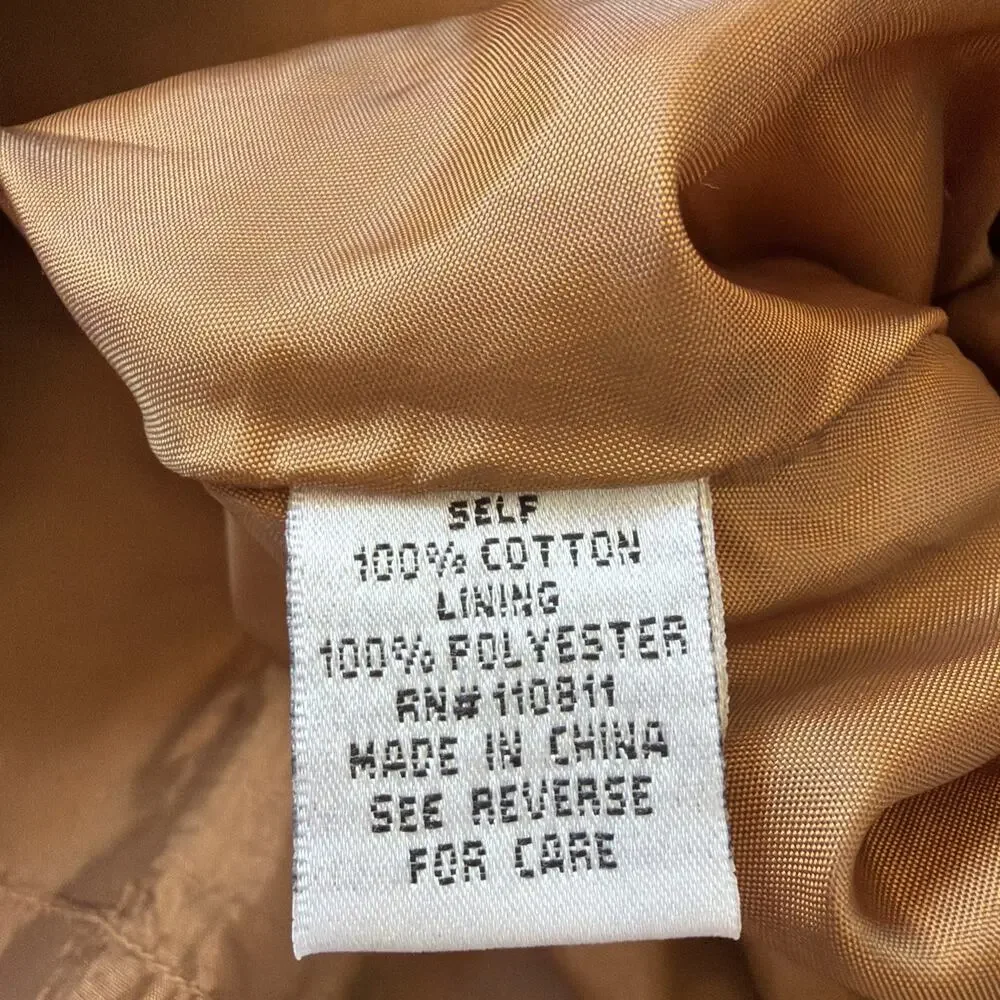 Yoana Baraschi Midi Skirt 2 Brown Gold Damask Brocade Jacquard A Line Holiday